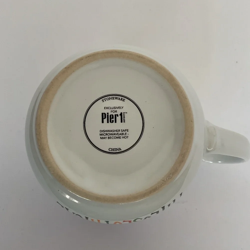 Pier 1 Sloth Stoneware Mug